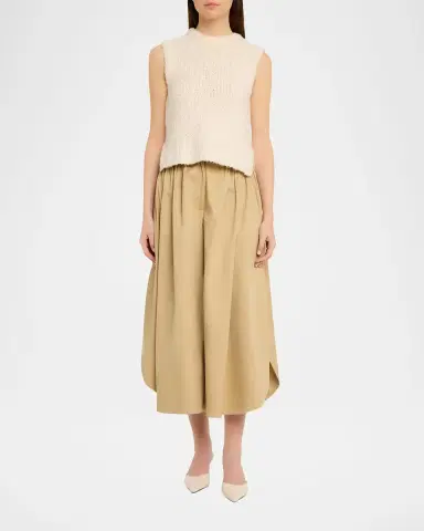 Adam Lippes Gwen Brushed Silk Knit Sleeveless Top | Thumbnail 2 Adam Lippes Gwen Brushed Silk Knit Sleeveless Top | Thumbnail 2