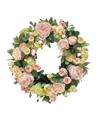 Winward Home Faux Peony & Rose 24" Wreath | Thumbnail 1 Winward Home Faux Peony & Rose 24" Wreath | Thumbnail 1