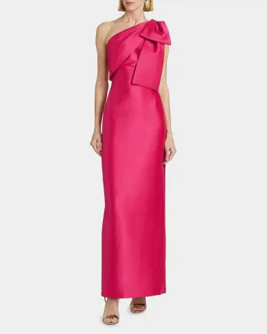 SACHIN BABI Bonnie Satin One-Shoulder Gown | Thumbnail 4 SACHIN BABI Bonnie Satin One-Shoulder Gown | Thumbnail 4