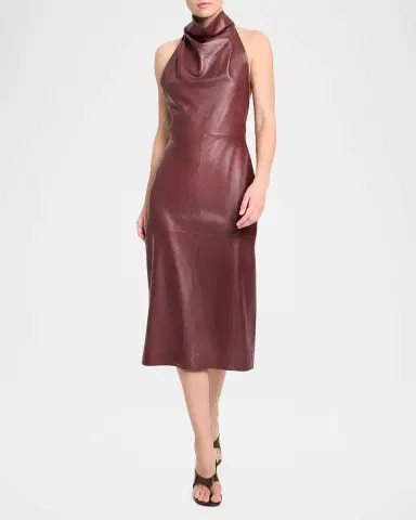 TWP Lola Leather Column Dress | Thumbnail 2 TWP Lola Leather Column Dress | Thumbnail 2