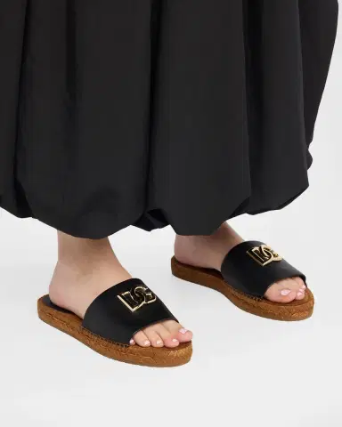 Dolce & Gabbana DG Medallion Napa Espadrille Sandals | Thumbnail 2 Dolce & Gabbana DG Medallion Napa Espadrille Sandals | Thumbnail 2