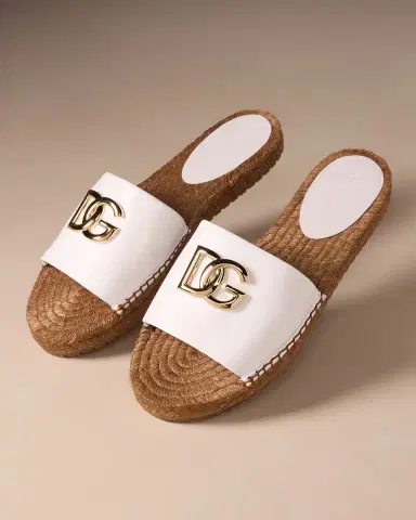 Dolce & Gabbana DG Medallion Napa Espadrille Sandals | Thumbnail 5 Dolce & Gabbana DG Medallion Napa Espadrille Sandals | Thumbnail 5