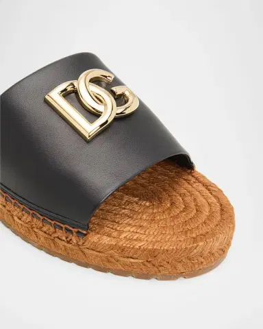Dolce & Gabbana DG Medallion Napa Espadrille Sandals | Thumbnail 6 Dolce & Gabbana DG Medallion Napa Espadrille Sandals | Thumbnail 6