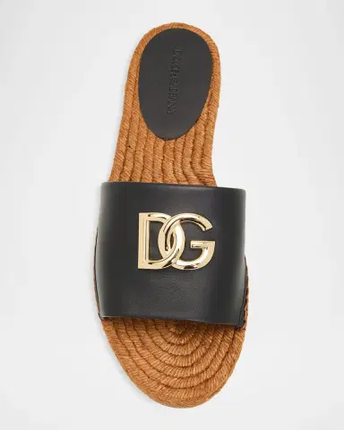 Dolce & Gabbana DG Medallion Napa Espadrille Sandals | Thumbnail 7 Dolce & Gabbana DG Medallion Napa Espadrille Sandals | Thumbnail 7