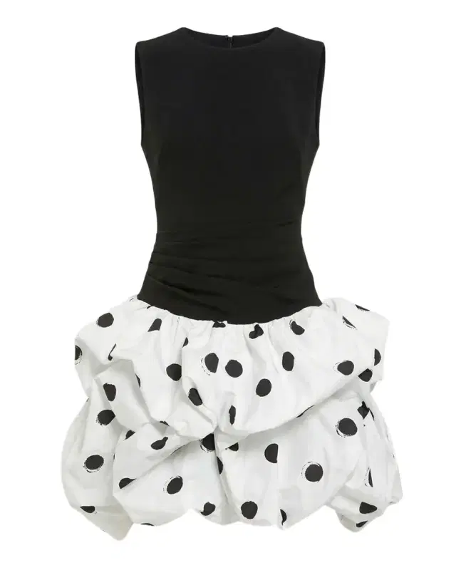 Polka Dot Crepe Minidress Polka Dot Crepe Minidress
