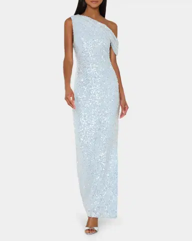 Milly Stevie One-Shoulder Sequin Maxi Dress | Thumbnail 2 Milly Stevie One-Shoulder Sequin Maxi Dress | Thumbnail 2