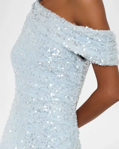 Milly Stevie One-Shoulder Sequin Maxi Dress | Thumbnail 4 Milly Stevie One-Shoulder Sequin Maxi Dress | Thumbnail 4