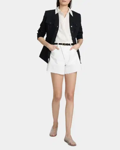 Veronica Beard Perezzi Asymmetric Linen Shirt | Thumbnail 2 Veronica Beard Perezzi Asymmetric Linen Shirt | Thumbnail 2