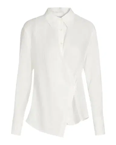 Veronica Beard Perezzi Asymmetric Linen Shirt | Thumbnail 1 Veronica Beard Perezzi Asymmetric Linen Shirt | Thumbnail 1