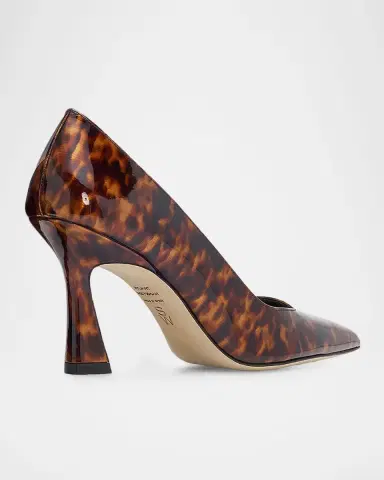 Stuart Weitzman 85mm Vinnie Tortoise-Printed Leather Pumps | Thumbnail 2 Stuart Weitzman 85mm Vinnie Tortoise-Printed Leather Pumps | Thumbnail 2