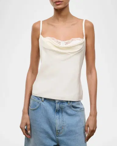 Staud Evangeline Silk Bra Top | Thumbnail 4 Staud Evangeline Silk Bra Top | Thumbnail 4