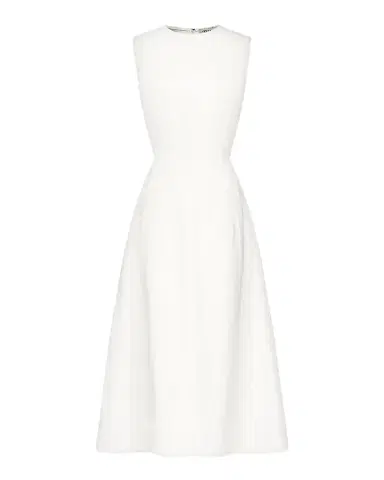 TWP Crewneck Linen-Blend Midi Dress | Thumbnail 1 TWP Crewneck Linen-Blend Midi Dress | Thumbnail 1