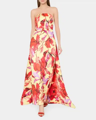 Milly Dorothy Printed Taffeta Dress | Thumbnail 2 Milly Dorothy Printed Taffeta Dress | Thumbnail 2