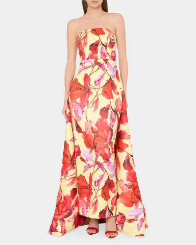 Milly Dorothy Printed Taffeta Dress | Thumbnail 3 Milly Dorothy Printed Taffeta Dress | Thumbnail 3