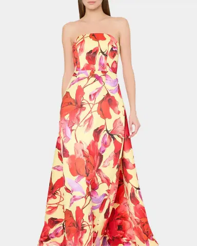 Milly Dorothy Printed Taffeta Dress | Thumbnail 4 Milly Dorothy Printed Taffeta Dress | Thumbnail 4