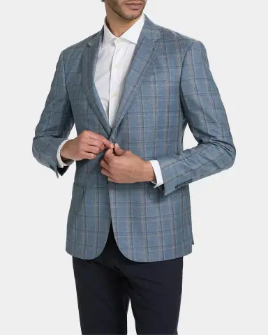 Emporio Armani Virgin Wool Windowpane Jacket | Thumbnail 3 Emporio Armani Virgin Wool Windowpane Jacket | Thumbnail 3
