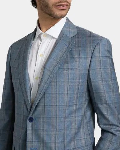 Emporio Armani Virgin Wool Windowpane Jacket | Thumbnail 4 Emporio Armani Virgin Wool Windowpane Jacket | Thumbnail 4
