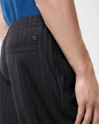 Burberry Men 's Pinstripe Wool Track Pants | Thumbnail 3 Burberry Men 's Pinstripe Wool Track Pants | Thumbnail 3