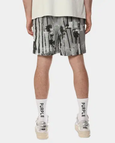 PURPLE Men 's All Round Palms Pull-On Shorts | Thumbnail 2 PURPLE Men 's All Round Palms Pull-On Shorts | Thumbnail 2