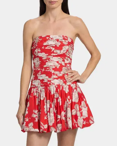 Cara Cara Montreal Floral Dropwaist Minidress | Thumbnail 4 Cara Cara Montreal Floral Dropwaist Minidress | Thumbnail 4