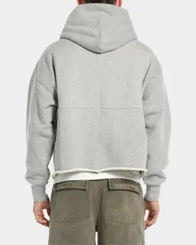 PURPLE Men 's Cotton Fleece Logo Hoodie | Thumbnail 2 PURPLE Men 's Cotton Fleece Logo Hoodie | Thumbnail 2