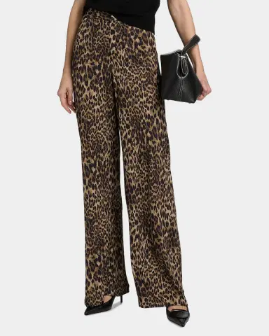 Nili Lotan Kiana Leopard Wide-Leg Pants | Thumbnail 4 Nili Lotan Kiana Leopard Wide-Leg Pants | Thumbnail 4