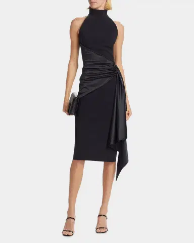 Chiara Boni La Petite Robe Satin Sash Sheath Dress | Thumbnail 2 Chiara Boni La Petite Robe Satin Sash Sheath Dress | Thumbnail 2