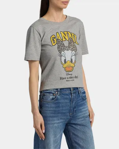 Ganni Daisy Cotton Jersey T-Shirt | Thumbnail 7 Ganni Daisy Cotton Jersey T-Shirt | Thumbnail 7