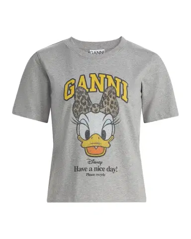 Ganni Daisy Cotton Jersey T-Shirt | Thumbnail 1 Ganni Daisy Cotton Jersey T-Shirt | Thumbnail 1