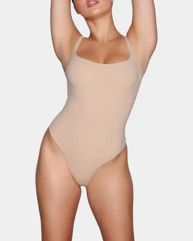 SKIMS Fits Everybody Square-Neck Bodysuit | Thumbnail 2 SKIMS Fits Everybody Square-Neck Bodysuit | Thumbnail 2