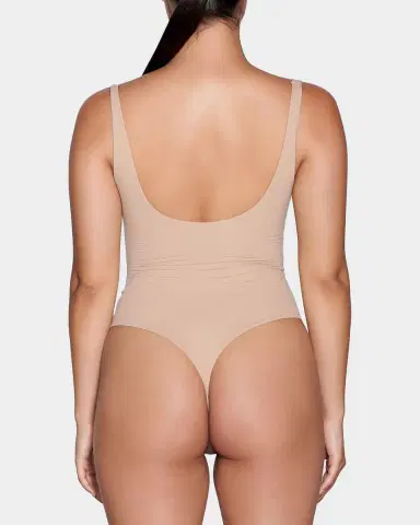 SKIMS Fits Everybody Square-Neck Bodysuit | Thumbnail 3 SKIMS Fits Everybody Square-Neck Bodysuit | Thumbnail 3