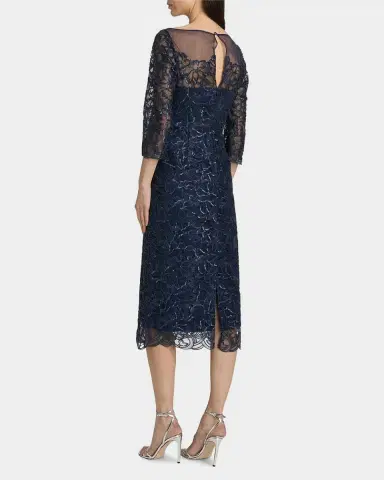 Theia Marbella Beaded Midi-Dress | Thumbnail 3 Theia Marbella Beaded Midi-Dress | Thumbnail 3