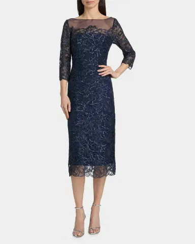 Theia Marbella Beaded Midi-Dress | Thumbnail 4 Theia Marbella Beaded Midi-Dress | Thumbnail 4