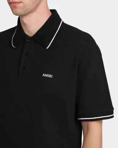 Amiri Logo Cotton Polo Shirt | Thumbnail 5 Amiri Logo Cotton Polo Shirt | Thumbnail 5