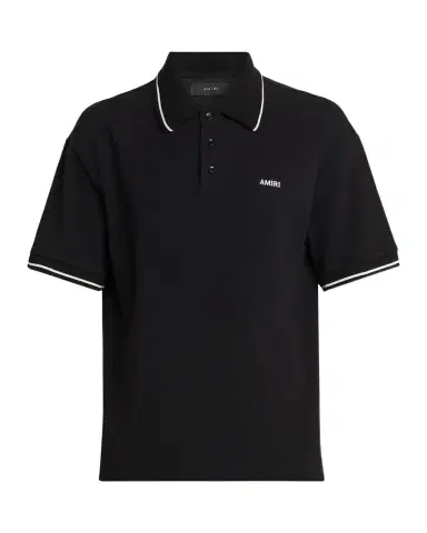 Amiri Logo Cotton Polo Shirt | Thumbnail 1 Amiri Logo Cotton Polo Shirt | Thumbnail 1