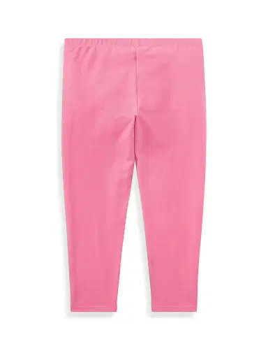 Polo Ralph Lauren Baby Girl's Stretch Cotton Leggings - Pink - Size 9 Months | Thumbnail 3 Polo Ralph Lauren Baby Girl's Stretch Cotton Leggings - Pink - Size 9 Months | Thumbnail 3
