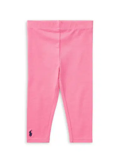 Polo Ralph Lauren Baby Girl's Stretch Cotton Leggings - Pink - Size 9 Months | Thumbnail 1 Polo Ralph Lauren Baby Girl's Stretch Cotton Leggings - Pink - Size 9 Months | Thumbnail 1