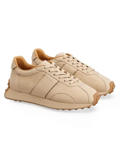 Tod's Women's Sportivo Suede Low-Top Sneakers - Naturale | Thumbnail 2 Tod's Women's Sportivo Suede Low-Top Sneakers - Naturale | Thumbnail 2