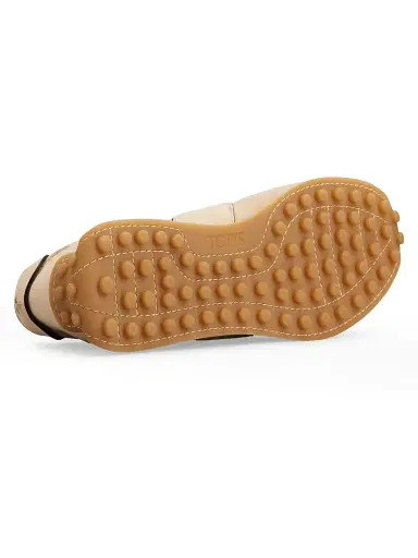 Tod's Women's Sportivo Suede Low-Top Sneakers - Naturale | Thumbnail 4 Tod's Women's Sportivo Suede Low-Top Sneakers - Naturale | Thumbnail 4