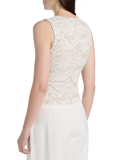 Generation Love Women's Leila Floral Stretch-Lace Tank - White Beige | Thumbnail 5 Generation Love Women's Leila Floral Stretch-Lace Tank - White Beige | Thumbnail 5