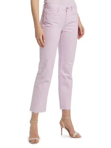 L'AGENCE Women's Milana Low-Rise Stovepipe Jeans - Pale Orchid | Thumbnail 4 L'AGENCE Women's Milana Low-Rise Stovepipe Jeans - Pale Orchid | Thumbnail 4