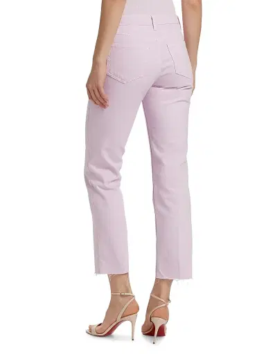 L'AGENCE Women's Milana Low-Rise Stovepipe Jeans - Pale Orchid | Thumbnail 5 L'AGENCE Women's Milana Low-Rise Stovepipe Jeans - Pale Orchid | Thumbnail 5