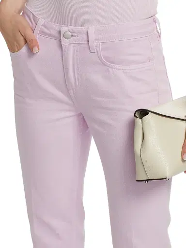 L'AGENCE Women's Milana Low-Rise Stovepipe Jeans - Pale Orchid | Thumbnail 6 L'AGENCE Women's Milana Low-Rise Stovepipe Jeans - Pale Orchid | Thumbnail 6