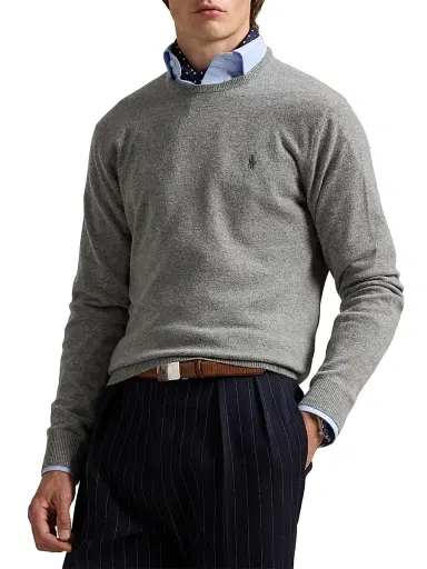 Polo Ralph Lauren Men's Logo-Embroidered Wool Sweater | Thumbnail 3 Polo Ralph Lauren Men's Logo-Embroidered Wool Sweater | Thumbnail 3