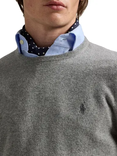 Polo Ralph Lauren Men's Logo-Embroidered Wool Sweater | Thumbnail 5 Polo Ralph Lauren Men's Logo-Embroidered Wool Sweater | Thumbnail 5