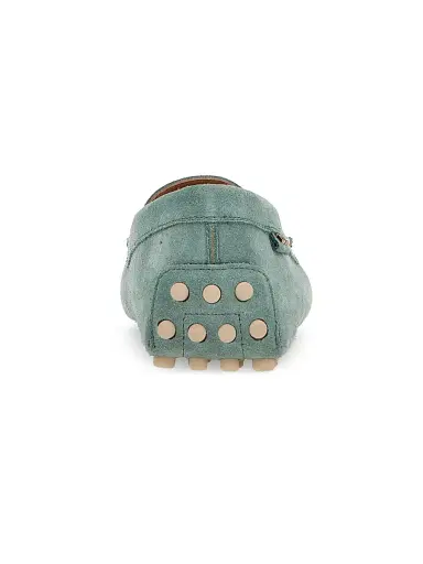 Tod's Women's Gommino Suede Driving Loafers - Malachite Medio | Thumbnail 3 Tod's Women's Gommino Suede Driving Loafers - Malachite Medio | Thumbnail 3