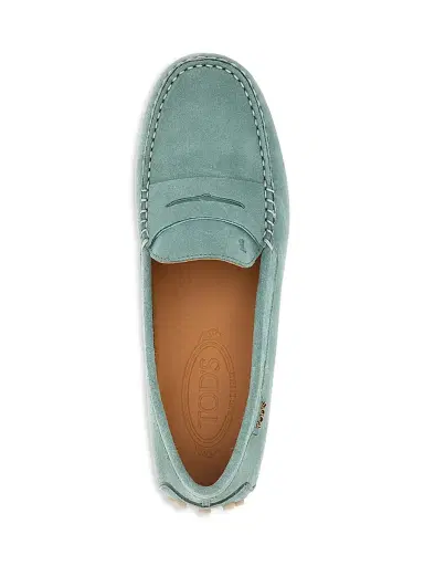 Tod's Women's Gommino Suede Driving Loafers - Malachite Medio | Thumbnail 4 Tod's Women's Gommino Suede Driving Loafers - Malachite Medio | Thumbnail 4