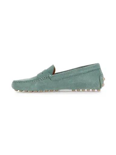Tod's Women's Gommino Suede Driving Loafers - Malachite Medio | Thumbnail 5 Tod's Women's Gommino Suede Driving Loafers - Malachite Medio | Thumbnail 5