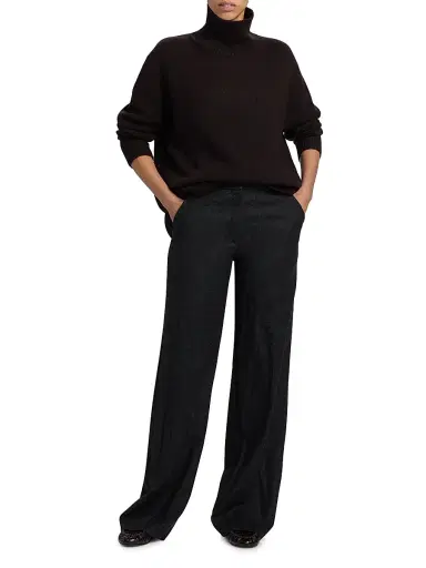 Lisa Yang Women's Heidi Relaxed-Fit Cashmere Sweater - Dark Oak | Thumbnail 2 Lisa Yang Women's Heidi Relaxed-Fit Cashmere Sweater - Dark Oak | Thumbnail 2