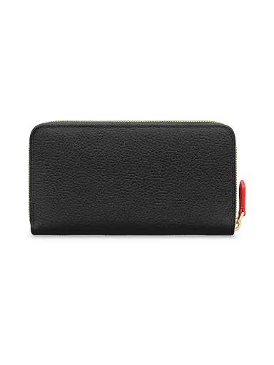 MAISON de SABRÉ Women's Long Leather Zip Wallet - Pomegranate Caviar | Thumbnail 2 MAISON de SABRÉ Women's Long Leather Zip Wallet - Pomegranate Caviar | Thumbnail 2